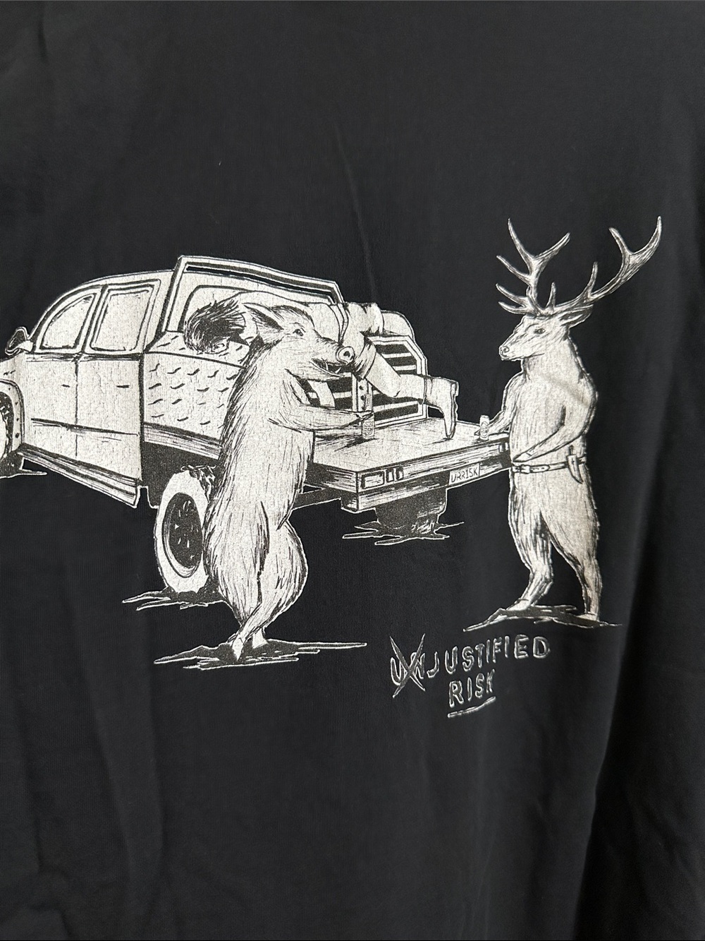 Black Graphic Men's Shirt